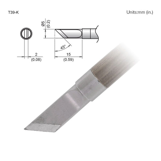 Hakko T39 - K Knife Tip - KEM - TRON INC.