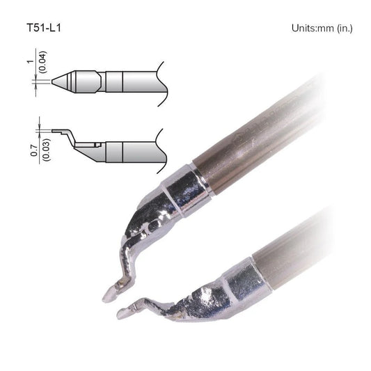 Hakko T51 - L1 Chip Tip - KEM - TRON INC.