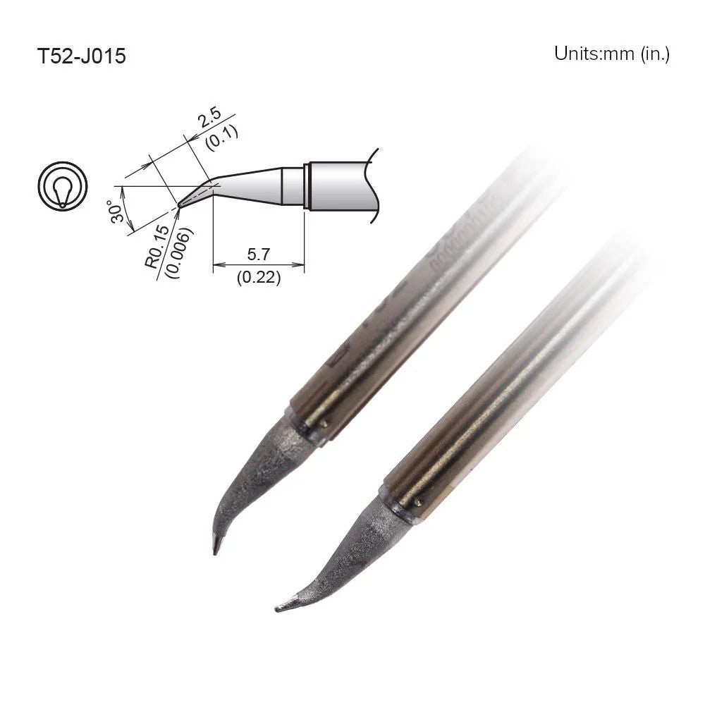 Hakko T52 - J015 Bent Tip - KEM - TRON INC.