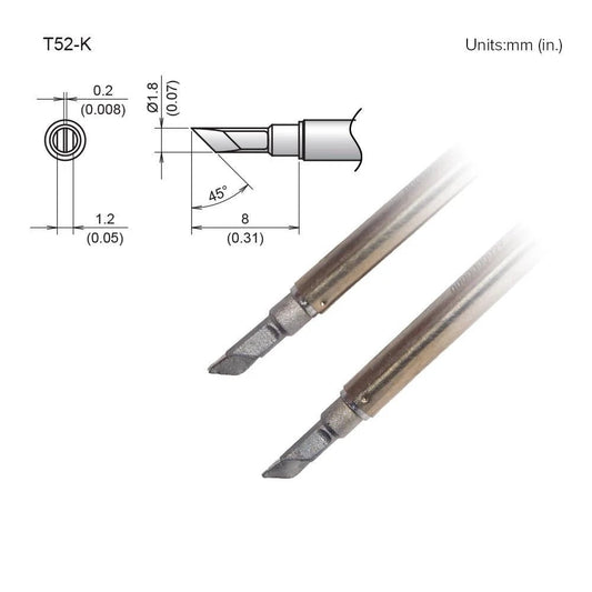 Hakko T52 - K Knife Tip - KEM - TRON INC.