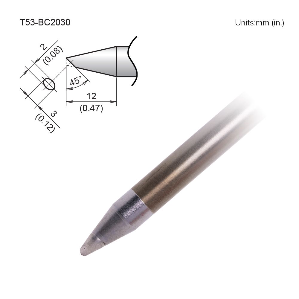 Hakko T53 - BC2030 Bevel Tip - KEM - TRON INC.