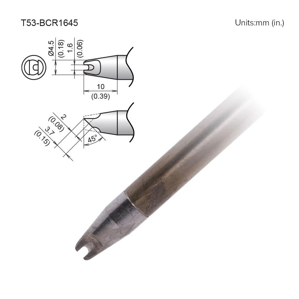 Hakko T53 - BCR1645 Slot Tip - KEM - TRON INC.
