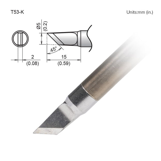 Hakko T53 - K Knife Tip - KEM - TRON INC.