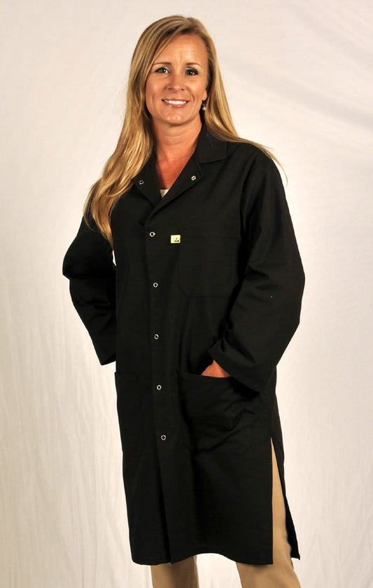 Tech Wear 371ACK - 4XL Smock - Nylostat Fabric - Jacket - 3 Pocket Color = Black, 4XL - KEM - TRON INC.