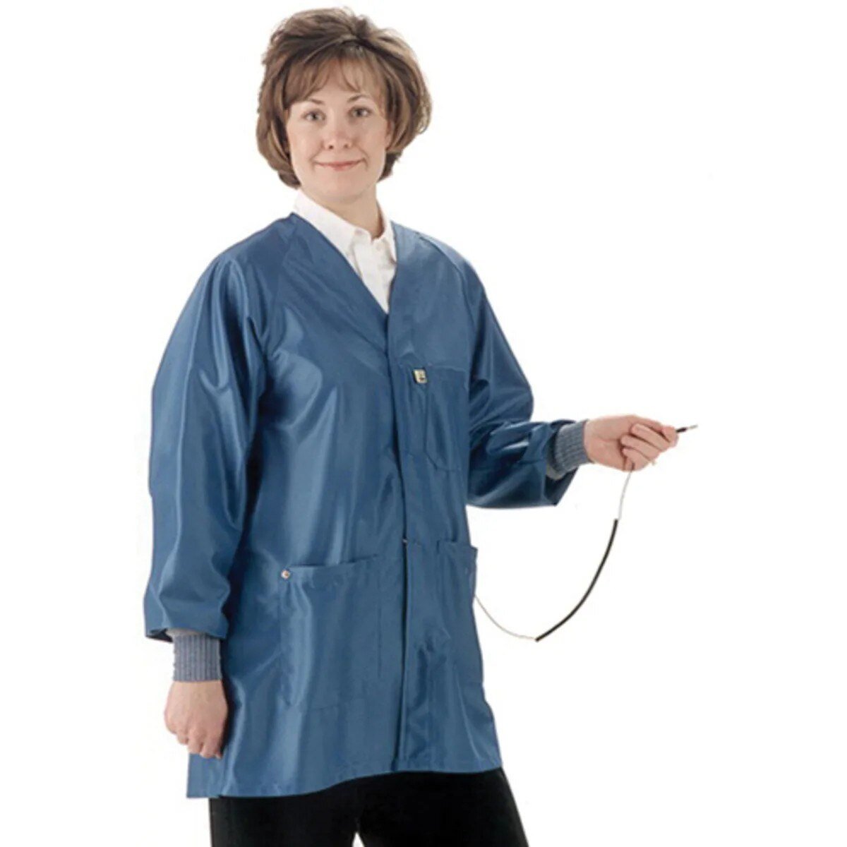 Tech Wear HIJ - 43C - 3XL Smock - Hallmark IVX - 400 - Jacket - 3 Pocket Color = Blue, 3XL, Knitted Cuffs - KEM - TRON INC.