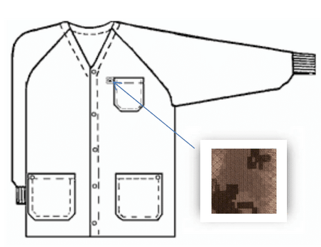 Tech Wear HOJ - D3C - M Smock - Hallmark Style OFX - 100 - Jacket - 3 Pocket Color = Digi - camo, Medium, Knitted Cuffs - KEM - TRON INC.