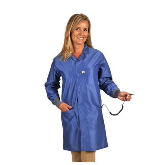 Tech Wear LIC - 43C - 3XL Smock - IVX - 400 Fabric - Jacket - 3 Pocket Color = Royal Blue, 3XL, Knitted Cuffs - KEM - TRON INC.