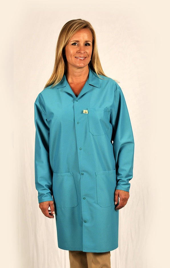 Tech Wear LIC - 83C - 3XL Smock - IVX - 400 Fabric - Jacket - 3 Pocket Color = Teal, 3XL, Knitted Cuffs - KEM - TRON INC.