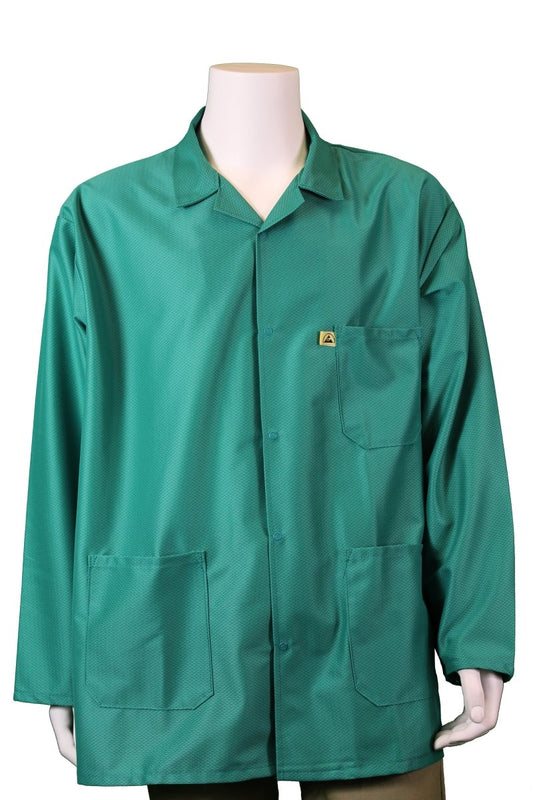 Tech Wear LIJ - 53 - S Smock - IVX - 400 - Jacket - 3 Pocket Color = White, Small - KEM - TRON INC.