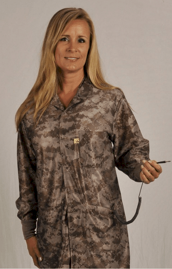 Tech Wear LOC - D3 - 5XL Smock - Traditional OFX - 100 - Lab Coat - 3 Pocket Color = Digi - camo, 5XL - KEM - TRON INC.