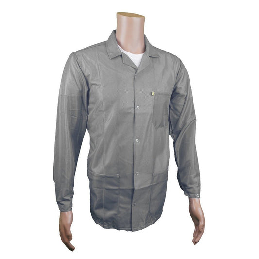 Tech Wear LOJ - 53KEY - L Smock - Traditional OFX - 100 - Jacket - 3 Pocket Color = Gray, Large, With Key - KEM - TRON INC.