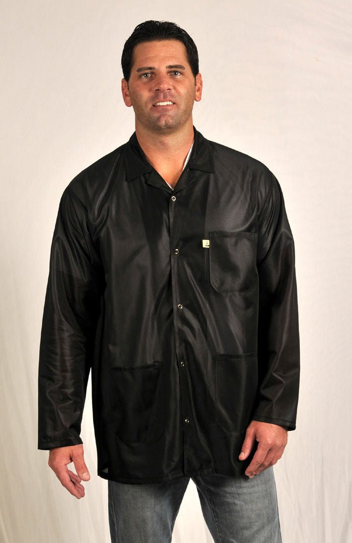 Tech Wear LOJ - 93 - M Smock - Traditional OFX - 100 - Jacket - 3 Pocket Color = Black, Medium - KEM - TRON INC.