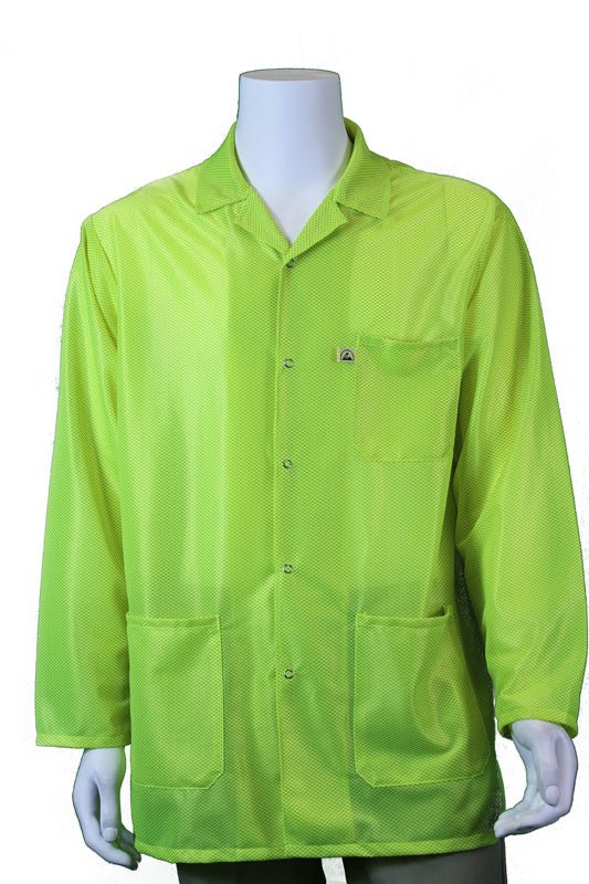 Tech Wear LOJ - HVY3 - 5XL Smock - Traditional OFX - 100 - Jacket - 3 Pocket Color = Hi - Vis Yellow, 5XL - KEM - TRON INC.