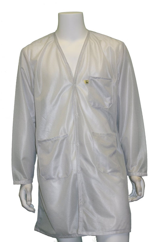 Tech Wear VOC - 13 - XS Smock - Traditional OFX - 100 - Jacket - 3 Pocket Color = White, XS - KEM - TRON INC.