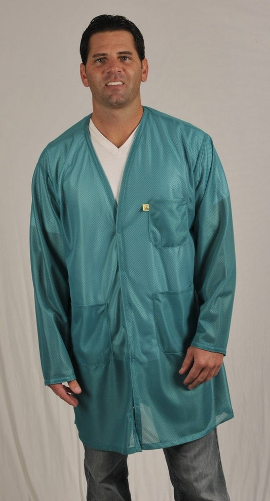 Tech Wear VOC - 83 - S Smock - Traditional OFX - 100 - Jacket - 3 Pocket Color = Teal, Small - KEM - TRON INC.