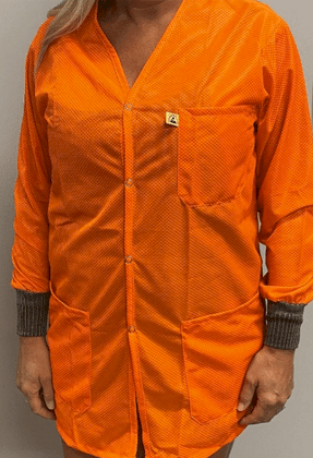 Tech Wear VOJ - HVO3 - 5XL Smock - Traditional OFX - 100 - Jacket - 3 Pocket Color = Hi - Vis Orange, 5XL - KEM - TRON INC.