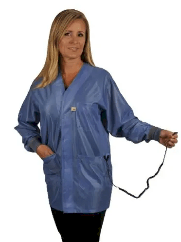 Tech Wear X2 - HOJ - 23C - 3XL Smock - Hallmark OFX - 100 - Jacket - 3 Pocket Color = Blue, 3XL, Knitted Cuffs - KEM - TRON INC.
