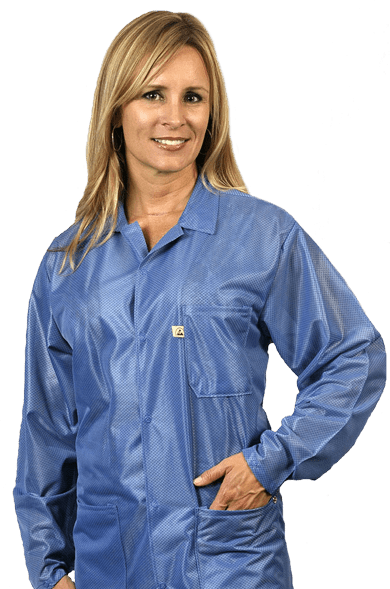 Tech Wear X2 - LOC - 23C - 3XL Smock - Traditional OFX - 100 - Jacket - 3 Pocket Color = Blue, 3XL, Knitted Cuffs - KEM - TRON INC.
