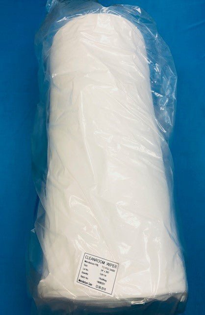 Teknipure TC1PS2 - 24300, Polyester Knit Wiper Roll Light Weight, Laundered 24" X 300', 1 Roll/Case - KEM - TRON INC.