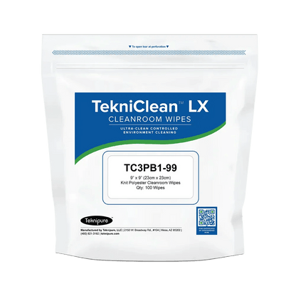 Teknipure TC3PB1 - 99, Polyester Knit Wiper, 9 in x 9 in, Case of 1000 - KEM - TRON INC.