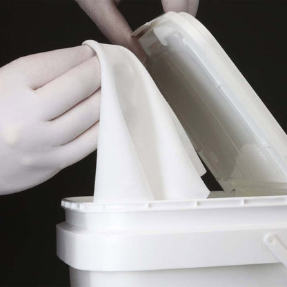 Teknipure TekniClean TS2PL2I70 - 99, LX Polyester Knit 9″ x 9″ Wipes, 70% IPA - KEM - TRON INC.