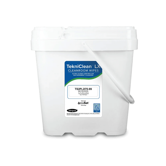 Teknipure TekniClean TS2PL2I70 - 99, LX Polyester Knit 9″ x 9″ Wipes, 70% IPA - KEM - TRON INC.