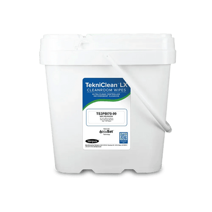 Teknipure TekniClean TS3PBI70 - 99, Polyester Knit Presaturated Wiper, 70%/30%, 9"x9", Case of 200 - KEM - TRON INC.