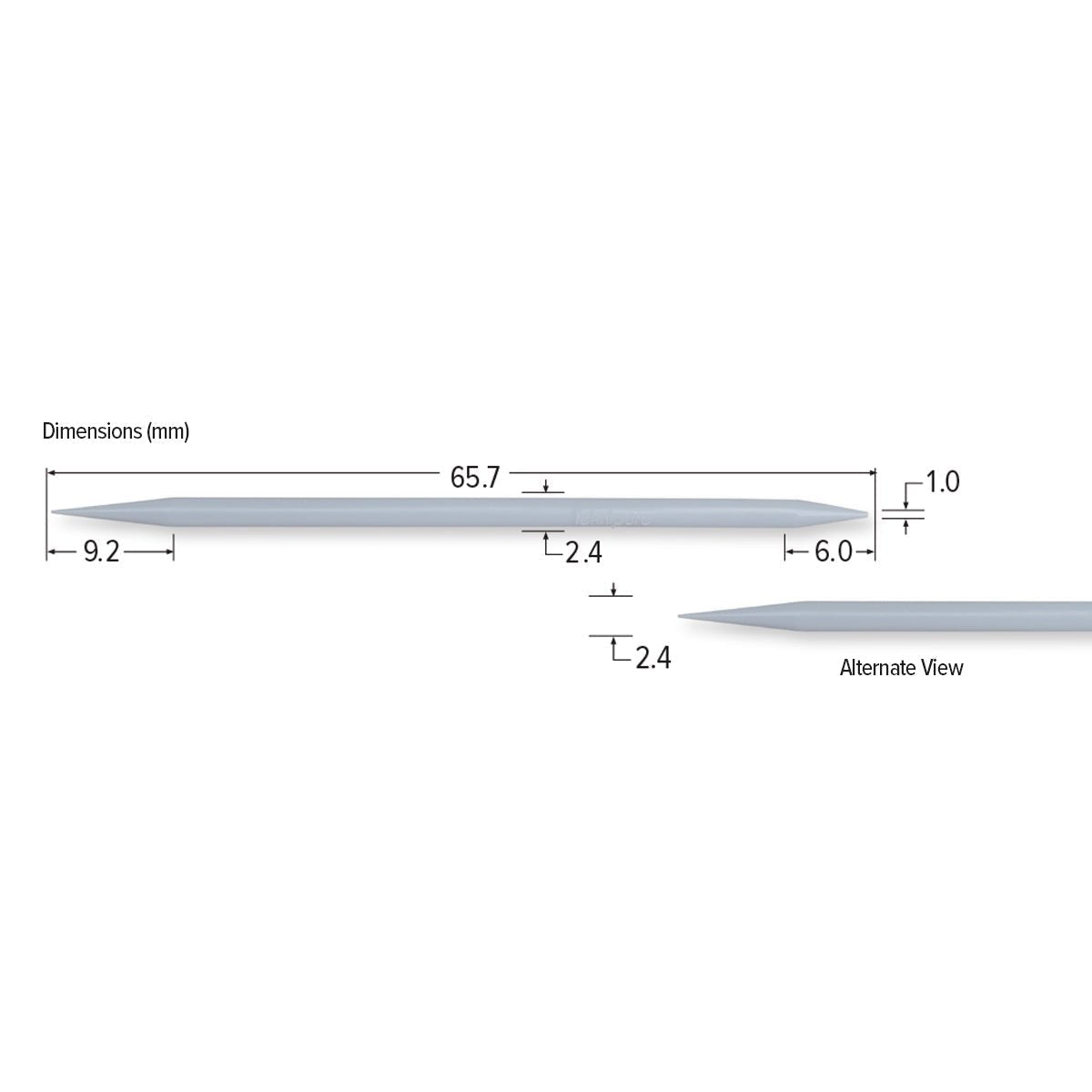 Teknipure TKS502E, TekniSwab Micro Tip Pick Dual End ESD Swab, 2.587 in, 2500 per case - KEM - TRON INC.