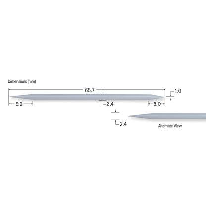 Teknipure TKS502E, TekniSwab Micro Tip Pick Dual End ESD Swab, 2.587 in, 2500 per case - KEM - TRON INC.