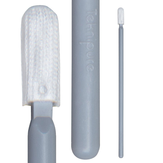 Teknipure TKS508E, Tekniswab Small Microfiber Woven ESD Swab, 3.591 in, 2500 per case - KEM - TRON INC.