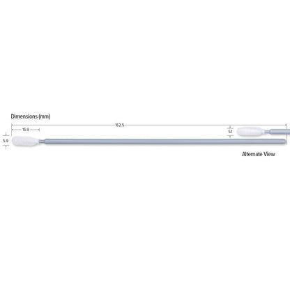 Teknipure TKS509E Tekniswab Medium Head Foam ESD Swab with Long Handle, 6.398 in, 1000 per case - KEM - TRON INC.
