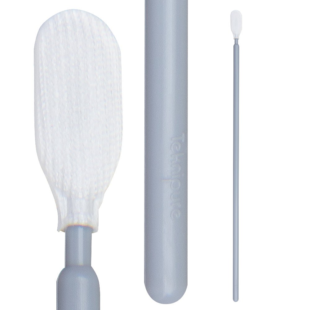 Teknipure TKS510E, Tekniswab Medium Head Polyester ESD Swab with Long Handle, 6.398 in, 1000 per case - KEM - TRON INC.