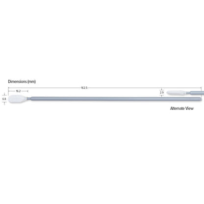 Teknipure TKS510E, Tekniswab Medium Head Polyester ESD Swab with Long Handle, 6.398 in, 1000 per case - KEM - TRON INC.