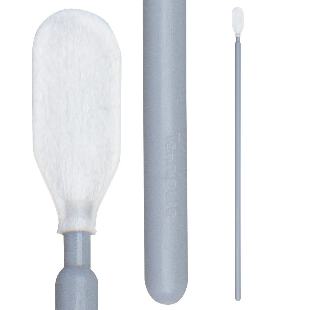 Teknipure TKS511E, Tekniswab Medium Head Microfiber Woven ESD Swab with Long Handle, 6.417 in , 1000 per case - KEM - TRON INC.