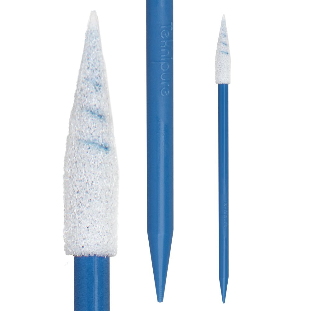 Teknipure TKS520F, Tekniswab Pointed Spiral Foam Dual End Swab, 2.614 in 2500 per case - KEM - TRON INC.