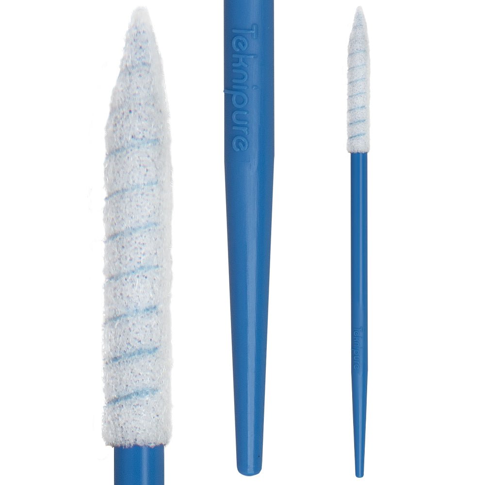 Teknipure TKS521F, TekniSwab Pointed Spiral Foam Dual End Swab, 2.721 in, 2500 per case - KEM - TRON INC.