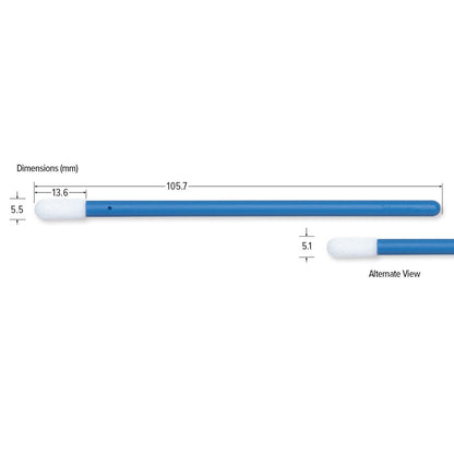 Teknipure TKS524F, TekniSwab Medium Foam Swab, 4.161 in, 1000 per case - KEM - TRON INC.