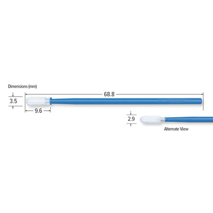 Teknipure TKS550P Tekniswab Polyester Small Swab, 2.709 in, 2500 per case - KEM - TRON INC.