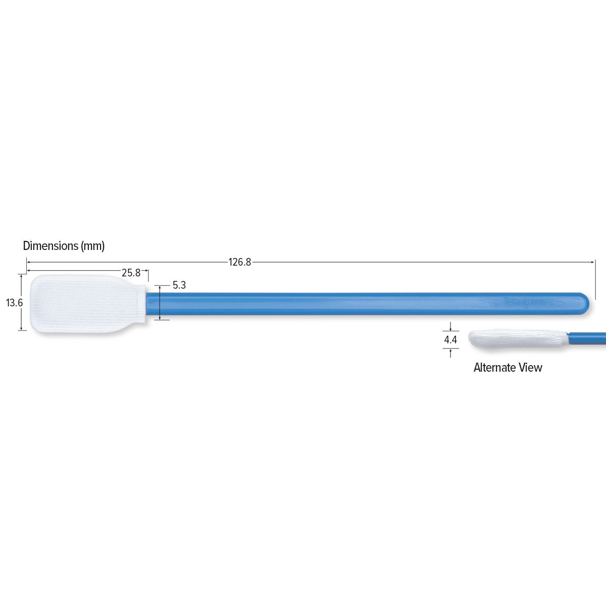 Teknipure TKS553P Tekniswab Polyester Rectangular Head Swab, 4.992 in 1000 per case - KEM - TRON INC.