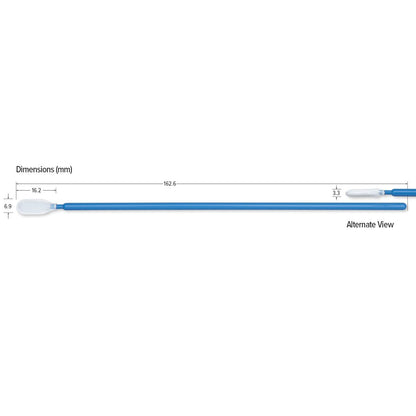Teknipure TKS554P Tekniswab Polyester Medium Head Swab with a long handle, 6.402 in , 1000 per case - KEM - TRON INC.