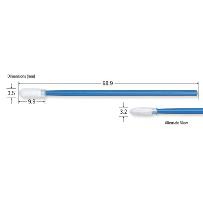 Teknipure TKS570MDF, Tekniswab Microdenier over Foam Small Swab, 2.713 in, 2500 per case - KEM - TRON INC.