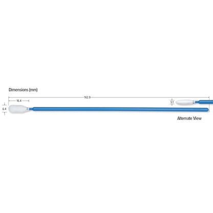 Teknipure TKS572MDF Tekniswab Microdenier over Foam Medium Head Swab with long handle, 6.413 in - KEM - TRON INC.