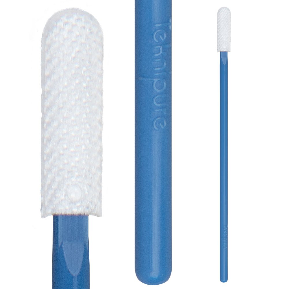 Teknipure TKS580MW, Tekniswab Microfiber Woven Small Swab, 2.799 in (7.11 cm) 2500 Swabs per Case - KEM - TRON INC.