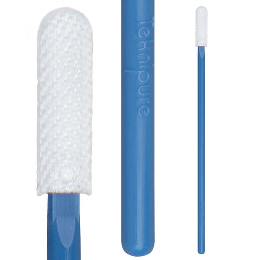 Teknipure TKS580MW, Tekniswab Microfiber Woven Small Swab, 2.799 in (7.11 cm) 2500 Swabs per Case - KEM - TRON INC.