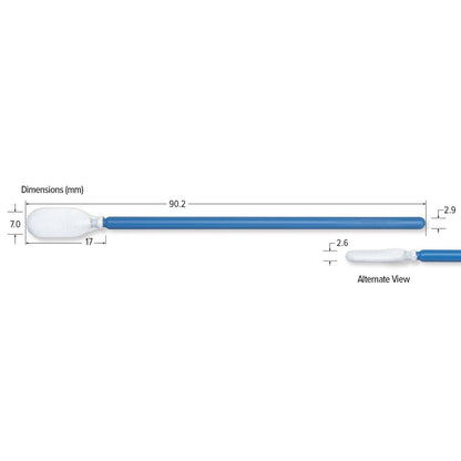 Teknipure TKS582MW, TekniSwab Microfiber Woven Medium Swab, 3.551 in - KEM - TRON INC.