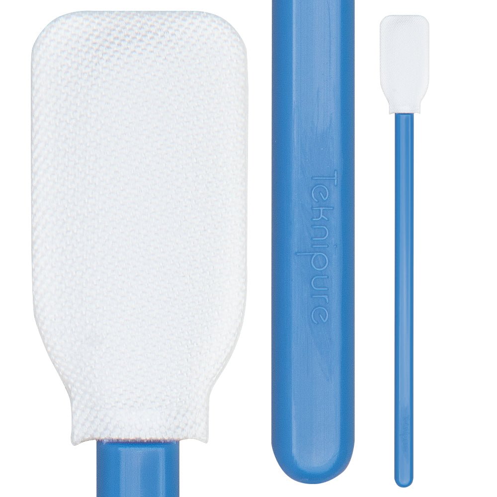 Teknipure TKS583MW Tekniswab Microfiber Woven Rectangular Head Swab, 5.00 in , 1000 per case - KEM - TRON INC.