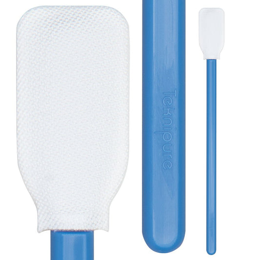 Teknipure TKS583MW Tekniswab Microfiber Woven Rectangular Head Swab, 5.00 in , 1000 per case - KEM - TRON INC.