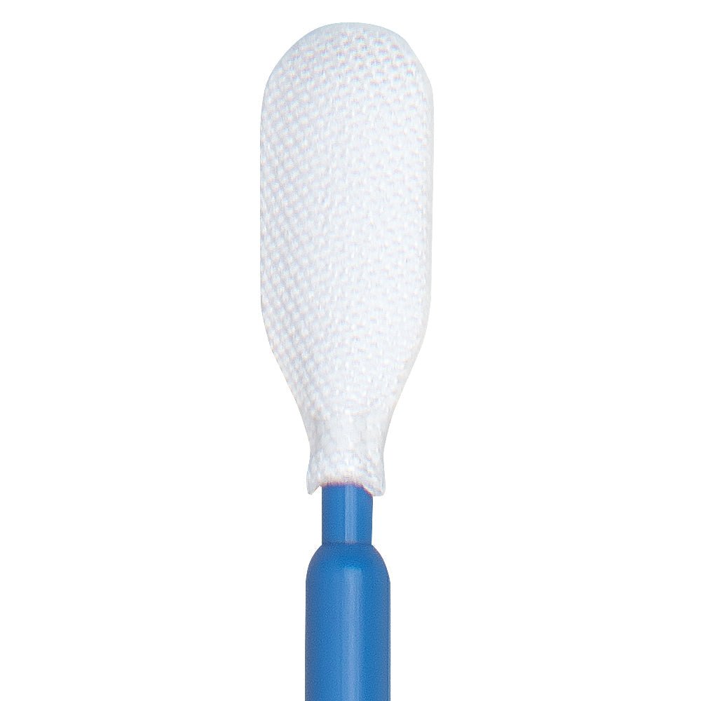Teknipure TKS584MW Tekniswab Microfiber Woven Medium Head Swab with long handle, 6.413 in, 1000 per case - KEM - TRON INC.