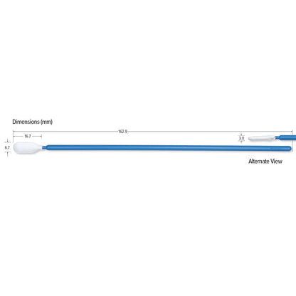 Teknipure TKS584MW Tekniswab Microfiber Woven Medium Head Swab with long handle, 6.413 in, 1000 per case - KEM - TRON INC.