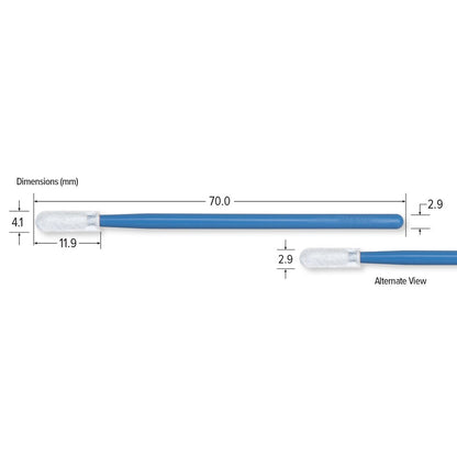 Teknipure TKS600MN, TekniSwab Microfiber Nonwoven Small Swab, 2.756 in, 2500 per case - KEM - TRON INC.